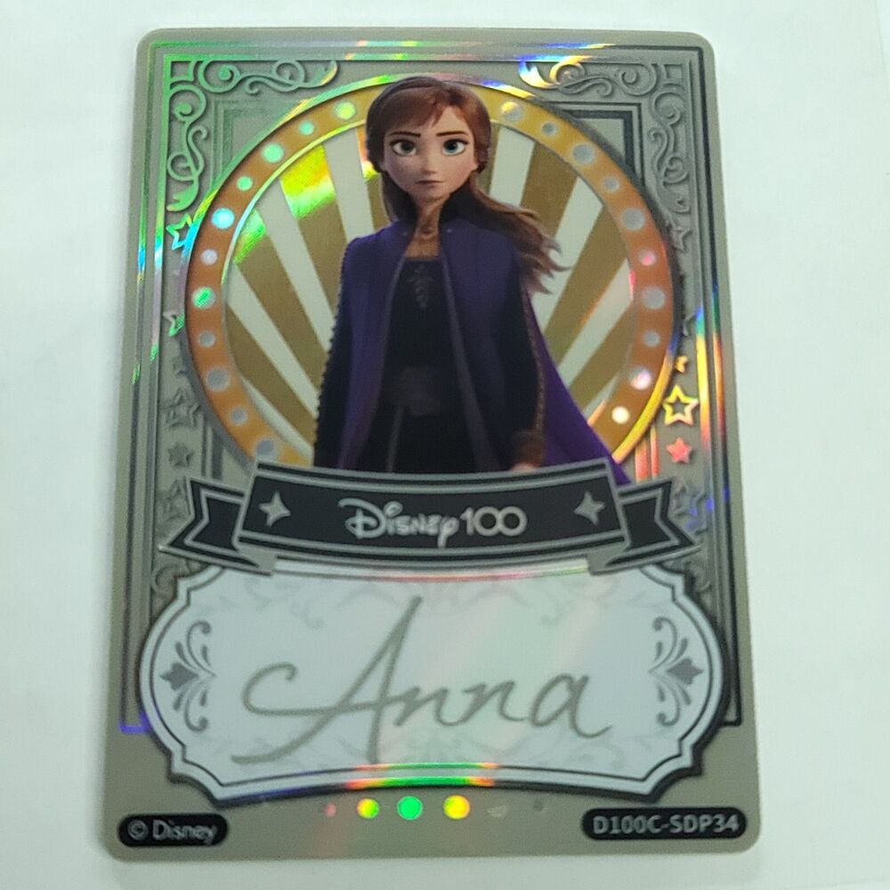 Anna Frozen 2023 Card Fun Disney 100 Carnival Series Signature 189/200